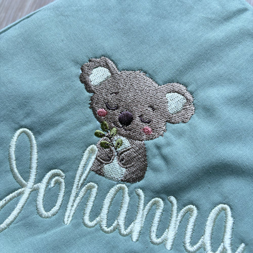 Baby-/Kinder- Kapuzenhandtuch Koala mit Namen | Geschenk zur Geburt